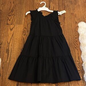 Copper Key Black Tiered Kids Dress